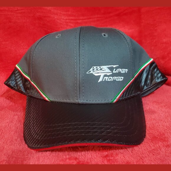 Baseball Cap Embroidered Hat Carbon Fiber Unbranded Auto Racing Super Trofeo - Picture 12 of 16